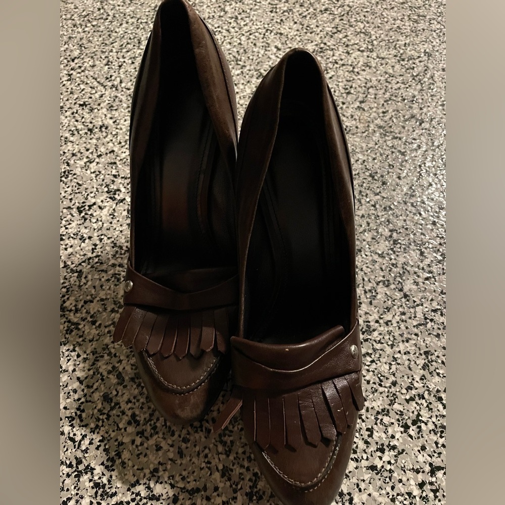 High heels, real leather from Navy boot EU40 - made in Italy